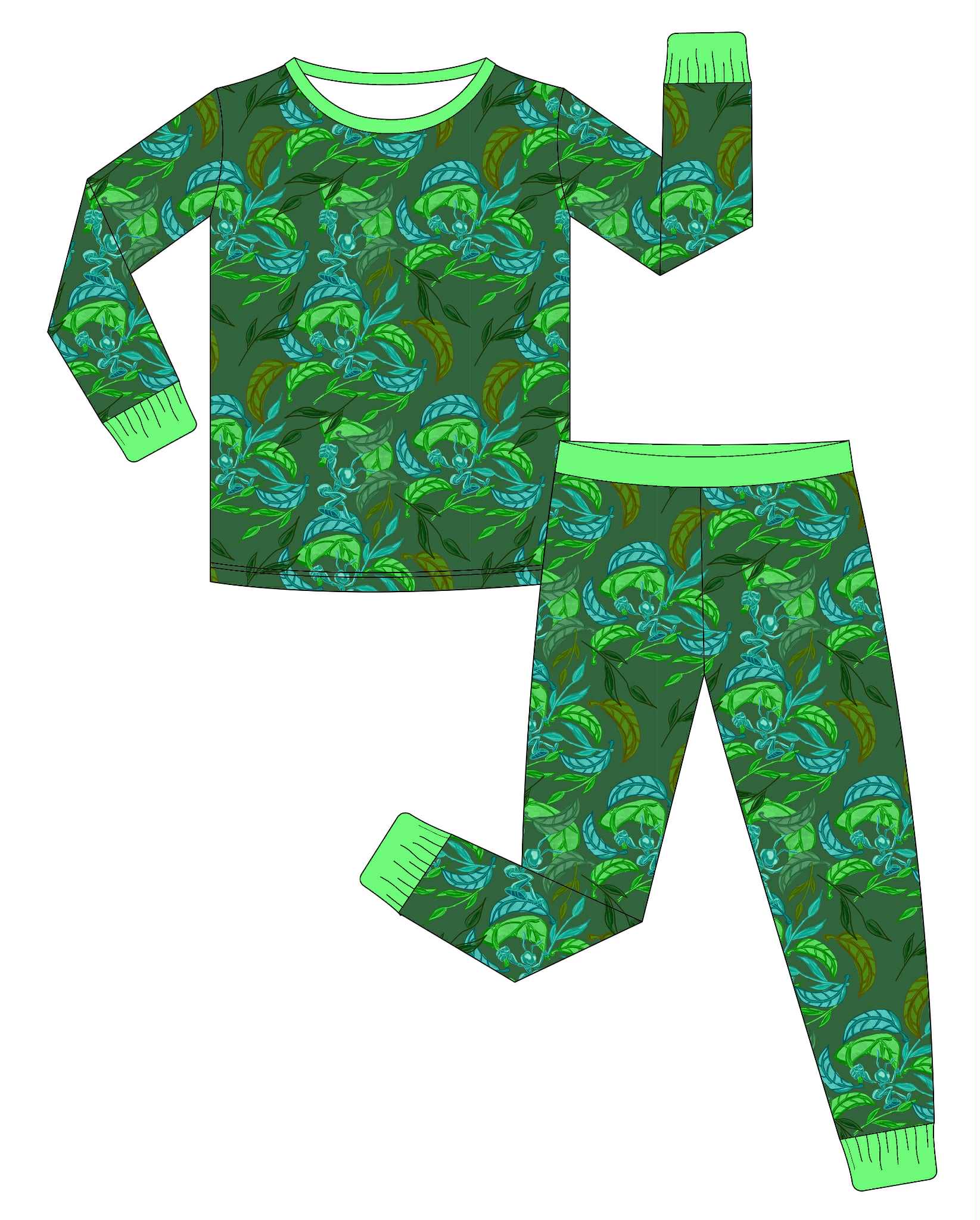 One Brave Ant - 2 Piece Set Long Sleeve and Pants PJs