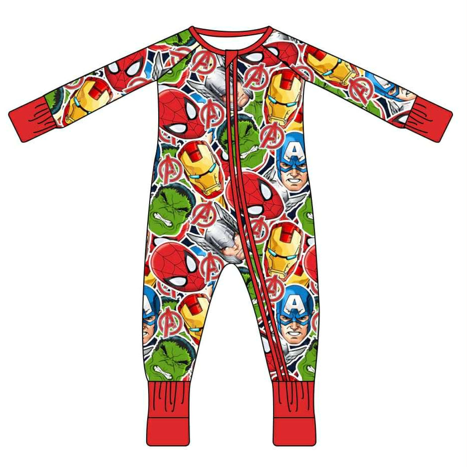Hero Masks - Long Sleeve Convertible Zippy