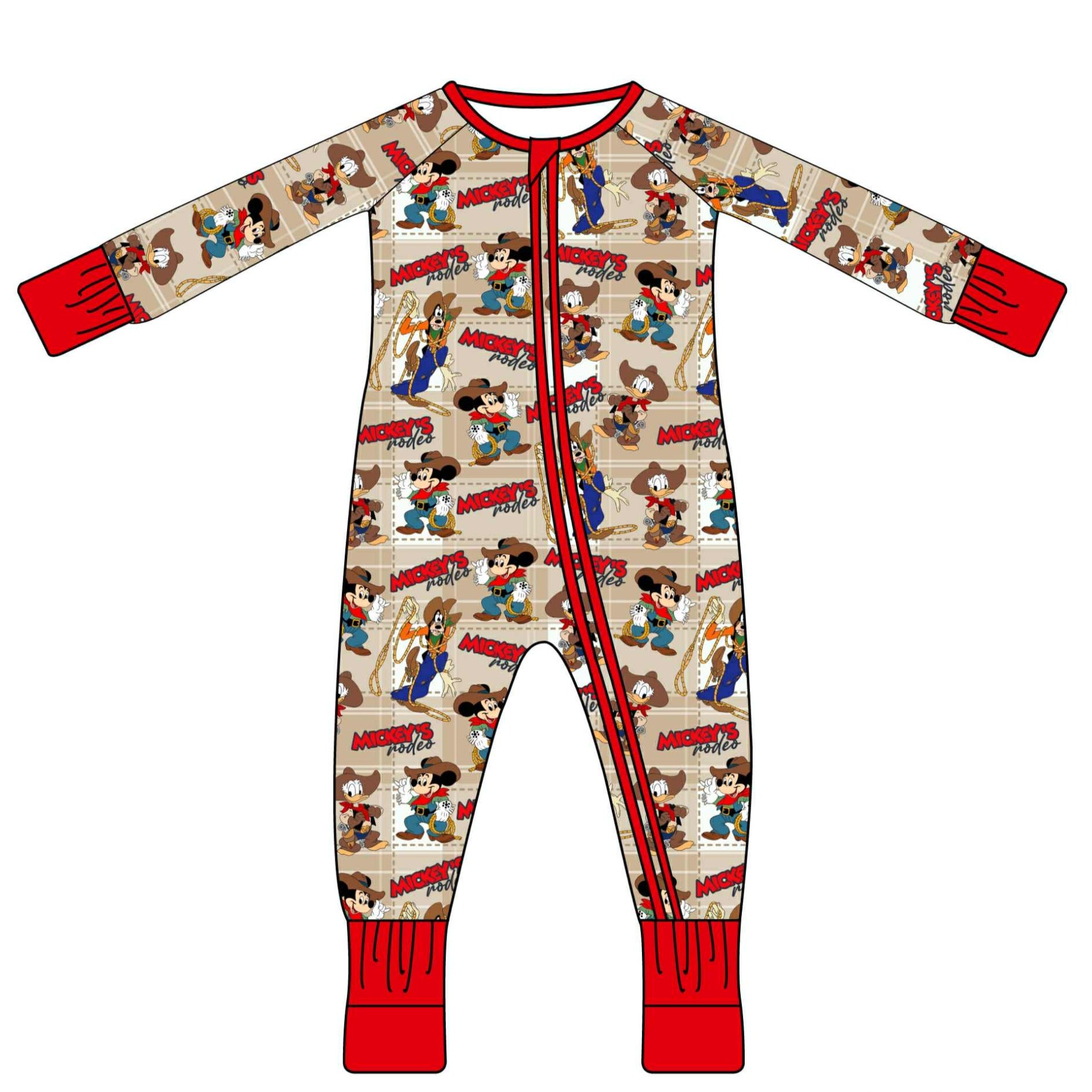 Rodeo Pals - Long Sleeve Convertible Zippy