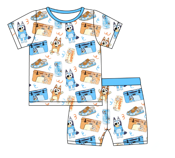 Classic Heelers - 2 Piece PJ Set Short Sleeve and Shorts