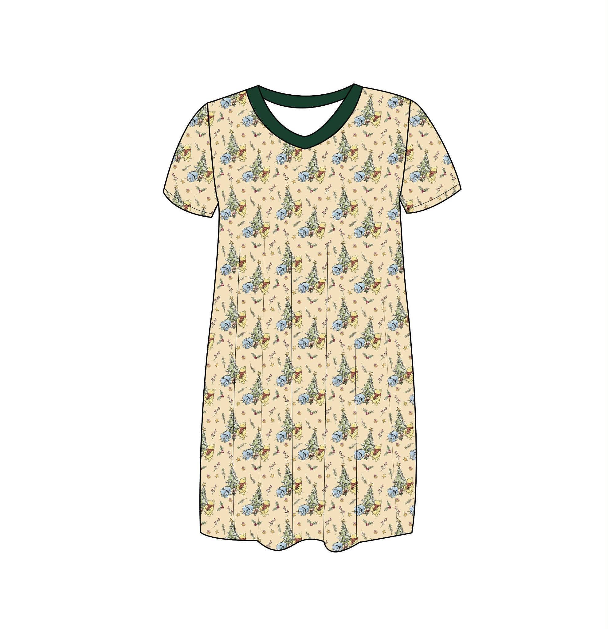 Classic Pooh Christmas - Muumuu / Nightgown
