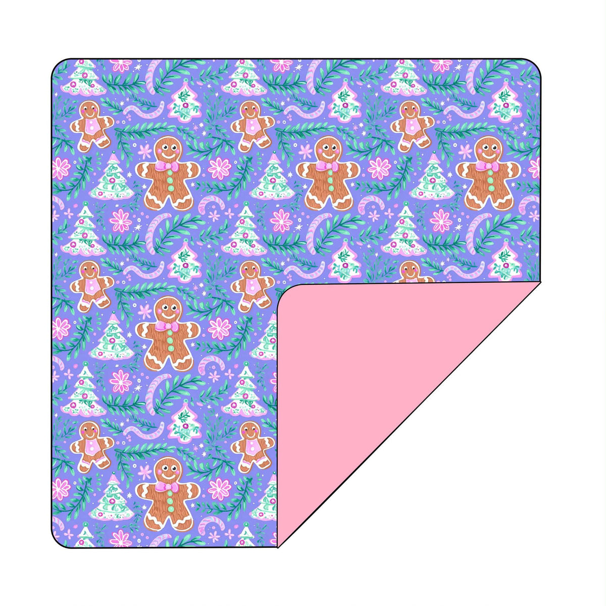 Grandma's Gingerbread - 65 x 85 Bamboo Blanket Quilted