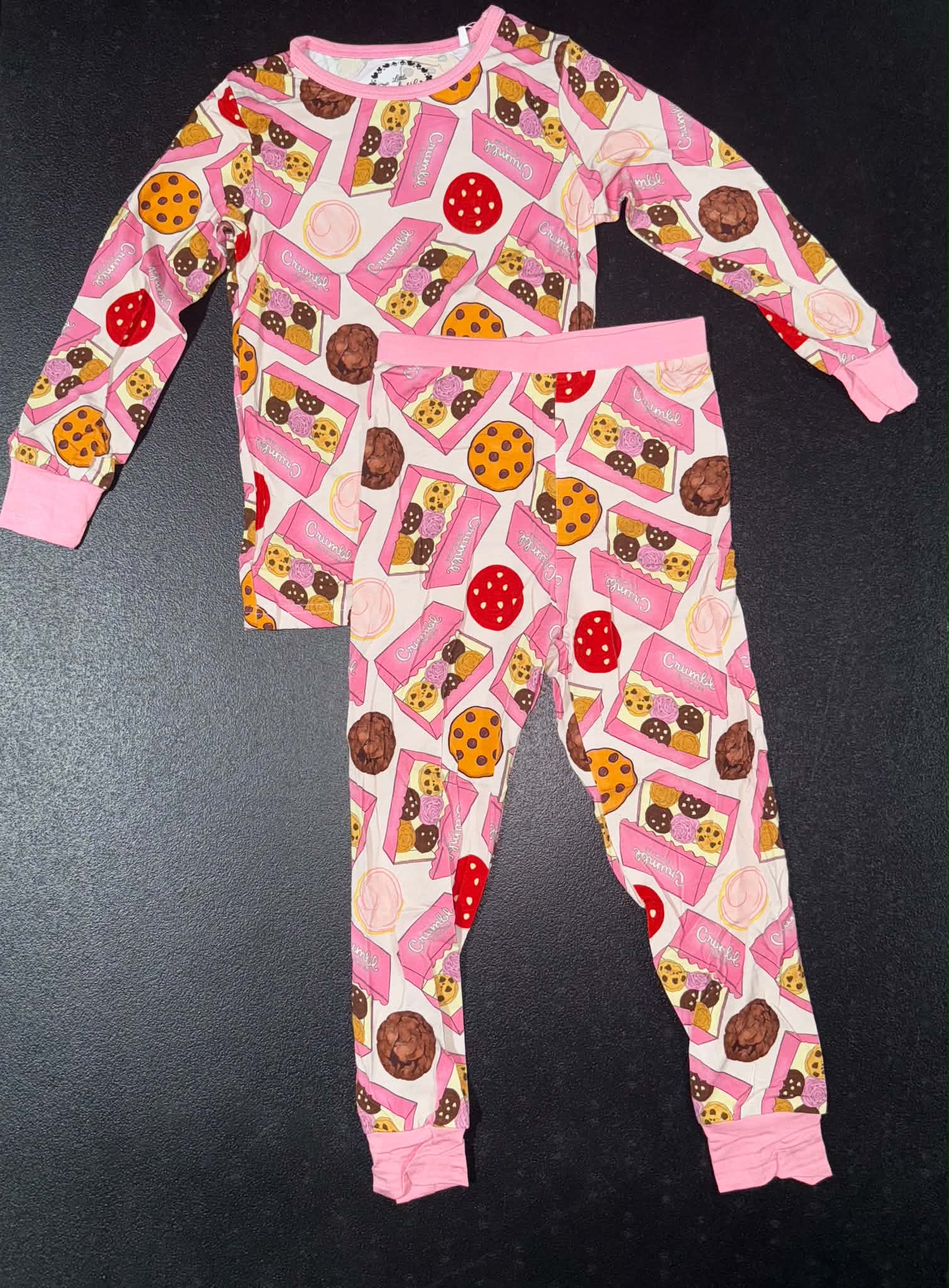Cookies the Crumbl - 2 Piece Set Long Sleeve and Pants PJs