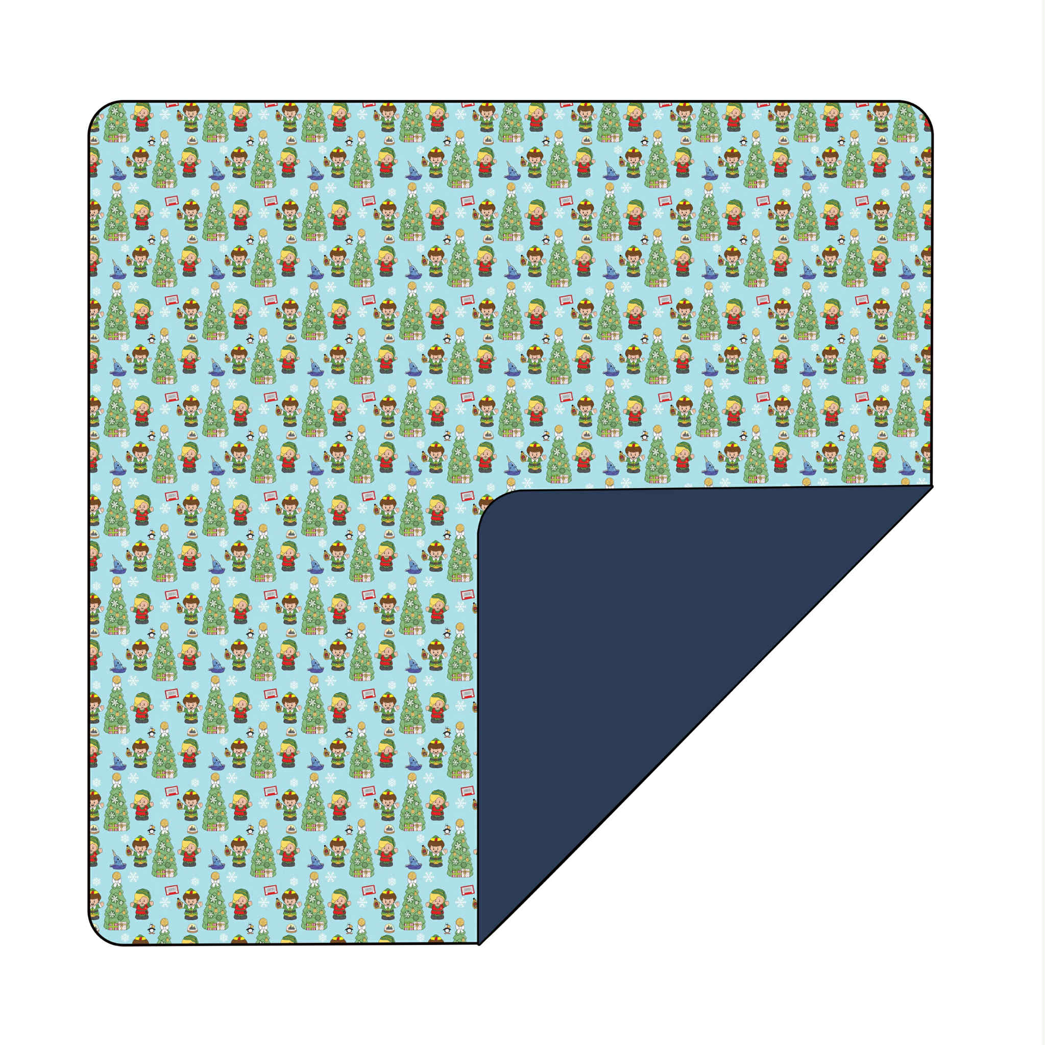 Little Elf  - 60”x60” Bamboo Blanket Plush Backing