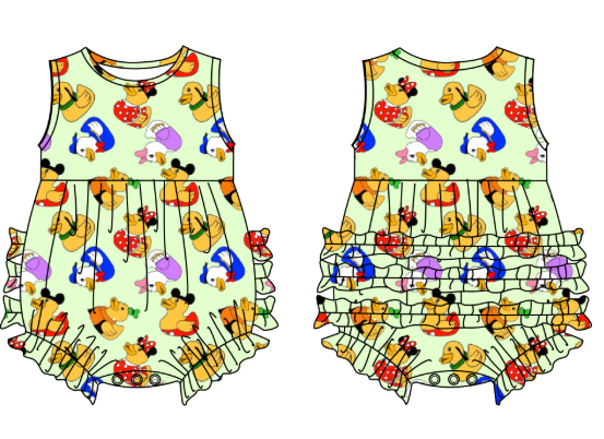 Fab Duckies - Tank Bubble with Ruffles