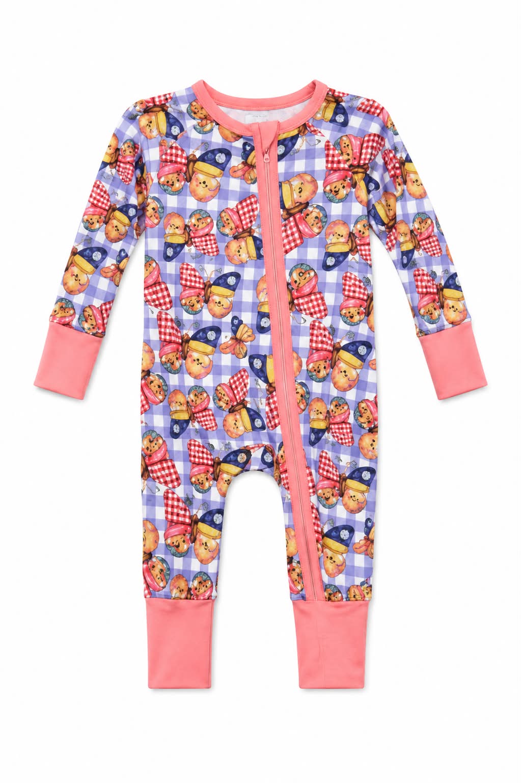 Quilted Butterflies - Long Sleeve Zippy