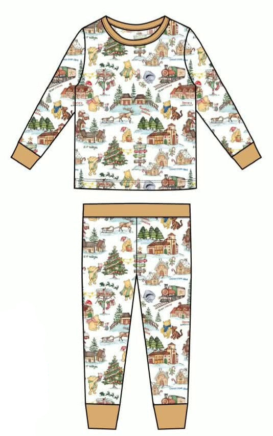 PRE-ORDER - Winter Wonder Pooh - 2 Piece Set Long Sleeve and Pants PJs