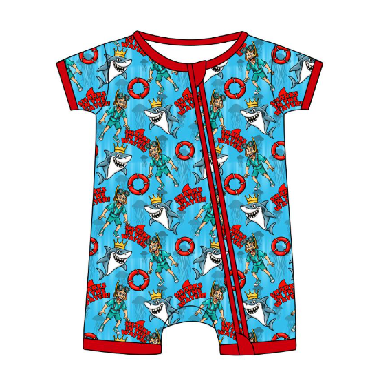 Sharks in the Water! - Short Sleeve Shorty
